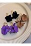 Tassel Leaf Dangle Earrings - 3