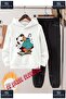 Children's Unisex "Panda Kykay Note" Special Printed Hooded Tracksuit Set