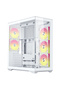 كيس أتاك AK06 ATX Full Tower ATX مع 5 مراوح 140 مم - أبيض