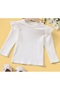 Girl's Shoulder Ruffle Detailed Long Sleeve Blouse - 3