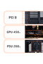 كيس أتاك AK06 ATX Full Tower ATX مع 5 مراوح 140 مم - أسود - 9