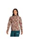 Women's Brown Jacket W Mt Aop Fz Fl Jn0997 - 2