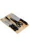 5Pc Knife Set With Wooden Cutting Board
