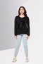 Women Sportswear Fit Long Sleeve Outdoor T-shirt, Black - 3