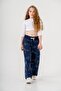 All Area Printed Girl's Sweatpants with Wide Legs