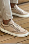 Mn2505 - Linen Men's Shoes Beige/Beige