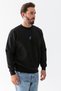 Men's Crew Neck Print Detailed Sweatshirt Black - 25K 5012-1 - 4