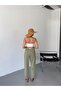 Women's Linen Pants Stitching & Embroidery Detailed Comfortable Fit Pants W215 - 5