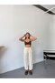 Women's Linen Pants Stitching & Embroidery Detailed Comfortable Fit Pants W215 - 5