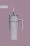 40oz Stainless Steel Tumbler with Handle – Leakproof, Insulated Travel Mug with Lid & Straw - 5