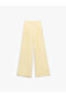 Linen Blend Straight Wide Leg Pants with Tie-Up Detail and Pleated Pockets - 2