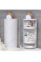 3 Layer Multifunction Bathroom Rotating Triangle Storage Rack,Corner Shelf,BB3444