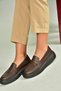 U555026103 Brown Genuine Leather Casual Women's Shoes - 3