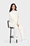 Sequin Embroidered Knitwear Set Long Sleeve Loose Top and Wide Leg Pants Set of Two - 2