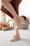 Women's Aria Buckle Detailed 6 cm Heeled Lofer Shoes
