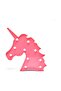 10 Pieces LED Unicorn Head Model Night Light Pink 30x23.5x3cm - 2