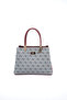 Gray - Claret Red Monogram Women's Handbag Sp1098
