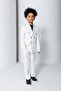 8-15 Years Bridcage Boy's 3-Piece Suit-Ecru