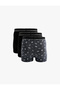 Cotton Patterned 3-Piece Boxer Set - 3