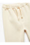 Cotton Basic Fleece-Lined Jogger Sweatpants with Tie-Up Waist - 3