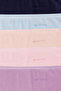 Women's Ribbed Ribbed High Waist Panties Pack of 5 - 3