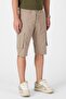 Men's Cargo Pocket Knee Length Shorts Color Bermuda Capri - 3