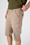 Men's Cargo Pocket Knee Length Shorts Color Bermuda Capri - 5