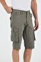 Men's Cargo Pocket Knee Length Shorts Color Bermuda Capri - 6