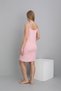 Striped Detail Midi Length Strappy Maternity and Postpartum Robe Nightdress Set - 5