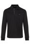 Men's Button Closure Long Sleeve Polo Neck Reqgular Fit Black-Gold Polo Neck T-Shirt 15311727A-11G