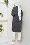 Women's Half Turtleneck Knitted Detailed Knitwear Tunic - 6