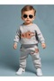 Boys' Top and Bottom Set Wild Gray (Unbrushed Fabric) 100% Cotton