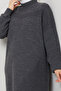 Women's Half Turtleneck Knitted Detailed Knitwear Tunic - 8