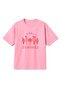 Oversize Pink Unisex Lazy Sundaes Ice Cream Printed T-Shirt T-Shirt