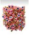 Evil Eye Bead with Heart, Safety Pin, Evil Eye Bead for Mawlid, Dowry, Bundle 100 Pieces Pink - 3