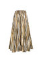 Pocketed Regular Fit Midi Multicolor Skirt - 7