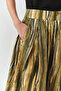 Pocketed Regular Fit Midi Multicolor Skirt - 5