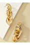 Stylish Gold Tone Geometric Stud Earrings - 2