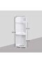 FFD Corner Shelf Stand - Bathroom Storage Organizer, Waterproof 3-Tier Rack for Small Spaces - 2