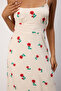 Alva – Scarlet Bloom Midi Elbise - 3