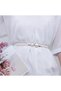 White/Pearl Detailed Women's Belt Dress Belt Shirt Belt Waist Belt