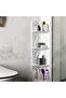 FFD Corner Shelf Bathroom Storage Organizer Stand - Small Cabinet With Shelves for Bathroom Floor - 4