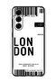 Case Compatible with Vivo V50 Protection Shockproof Bumper Cover London boarding pass