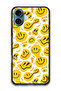 Protective Case Anti Scratch Shock Proof Bumper Cover For iPhone 16 Plus (6.7)-inch Smileys Yellow