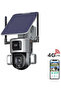4K Security Battery Camera Outdoor Wireless Solar with Dual Lens 300 PIR Angle Human Vehicle