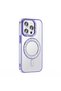 iPhone 15 Pro Max Case Magsafe Featured Stone Design Purple Cover Loggerhead - 2