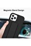 جراب iPhone 12 Pro Max مع حامل مغناطيسي وحزام رأسي وأفقي ممتاز وسيليكون متعدد - 6