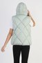 Girl's Hooded Pocket Lined Waterproof Seasonal Puffer Vest - 8