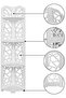 FFD Corner Shelf Bathroom Storage Organizer Bathroom Corner Stand Bathroom Corner Shelves Shower - 7