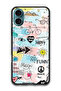 Protective Case Anti Scratch Shock Proof Bumper Cover For iPhone 16 Plus (6.7)-inch Doodle Art